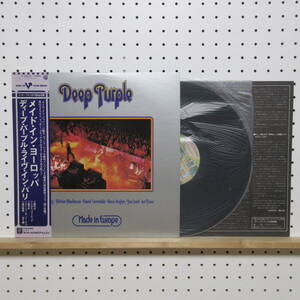 LP 帯付き DEEP PURPLE Made In Europe ディープパープル ライブインパリ メイドインヨーロッパ リッチーブラックモア来日記念盤 P-10262W