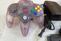 任天堂 Nintendo 64 ニンテンドウ64 ゲーム機 NUS-001 アダプター・AVケーブル・コントローラ付 動作確認済み#TN51409_画像3