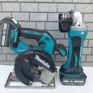  makita 150mm チップソーカッターCS551D＆100mmディスクグラインダーGA402D (18V) 動作確認済 の画像1