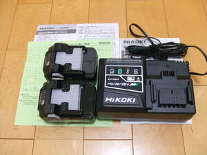★新品★ HiKOKI（ハイコーキ）マルチボルトバッテリー BSL36A18 2個 + 急速充電器 UC18YSL3 
