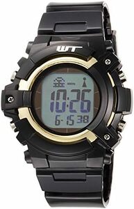 [アリアス] 腕時計 電波ソーラー デジタル WaveTrance 防水 多機能 バックライト付き ウレタンベルト WT13003