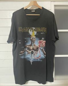 80sバンドTシャツ　アイアンメイデン　XL ヴィンテージ　シングルステッチ　IRON MAIDEN 1988ロック 