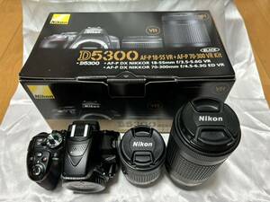 Nikon D5300 AF-P ダブルズームレンズキット　ブラック　デジタル一眼レフ