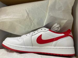  NIKE エアジョーダン1 LOW OG 28cm ユニバーシティレッド