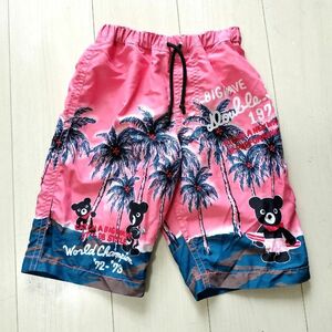 ミキハウス ダブルビー　 キッズ　ハーフパンツ 水着　水泳　アロハ　110