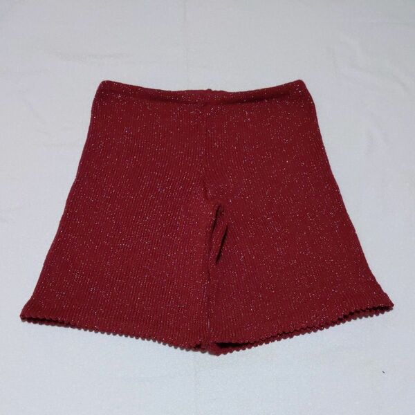 no.0042　毛糸のハーフパンツ　ハンドメイド　手編み