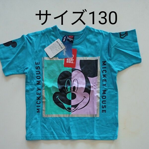 ディズニー半袖Tシャツミッキーマウス130ベビードール