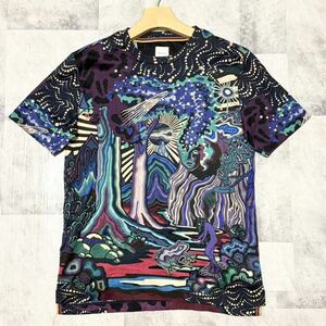 [ present tag ] Paul Smith Paul Smith T-shirt short sleeves total pattern art . hand cut and sewn S size 