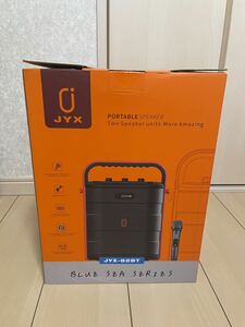 ジャンク品　スピーカーセット 拡声器 ワイヤレスマイク1本 Bluetooth 5.0対応 高低音強化機能搭載