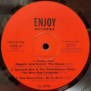 オールドスクールヒップホップレーベルを代表する「ENJOY RECORDS」からリリースされた文句なしの1枚！ 12inch盤