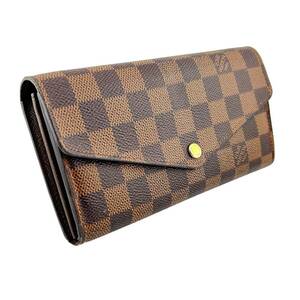 ルイヴィトン LOUIS VUITTON 新型 ポルトフォイユ サラ ダミエ 財布 長財布 ブランド ウォレット レディース N63209