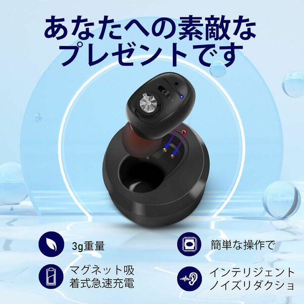 集音器 高齢者向け しゅうおんき 耳穴タイプ 充電式