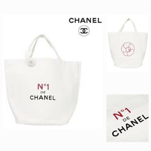 新品 CHANEL シャネル バッグ キャンバス トートバッグ ロゴ カメリア 内ポケット有り マザーズバッグ 丈夫