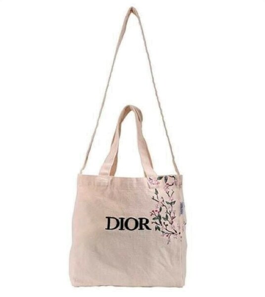 新品 クリスチャン・ディオール ノベルティ バッグ DIOR 刺繍 トート／ショルダーバッグ 2way 小さめ バッグ Christian Dior