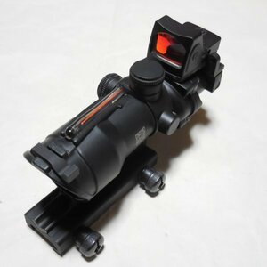 to Rige navy blue ACOG type 4 times compilation light type scope + RMR type micro dot site set 