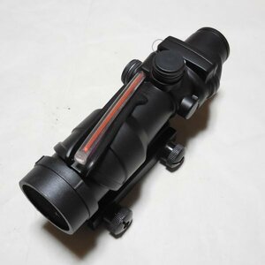 to Rige navy blue ACOG type dot site cut flash attaching operation no check 