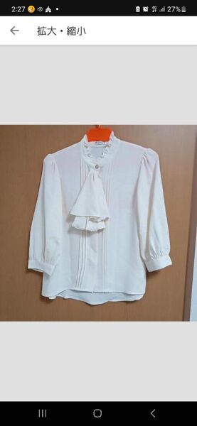 axes femmeアイボリーブラウス ブラウス ホワイト シャツ ハンドメイド