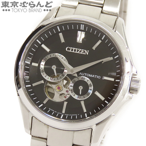 101732436 1 иен Citizen CITIZEN Citizen коллекция механический NP1010-78E черный SS Open Heart Cal.4197 наручные часы мужской самозаводящиеся часы 
