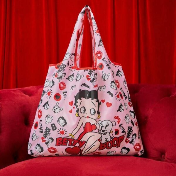 エコバッグ 大容量 ベティ Betty Boop バッグ トート 買い物バッグ 折りたたみ コンパクト ショッピングバッグ 軽量