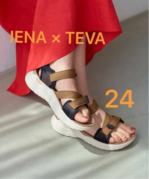 イエナ　【Teva/テバ】別注 ZYMIC サンダル　キャメル　IENA 24 24.0cm