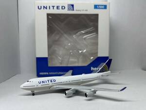 1/500 Herpa United Airlines Boeing747-400 N119UA ユナイテッド航空 ヘルパ ボーイング