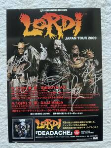  low ti(Lordi) с автографом рекламная листовка 