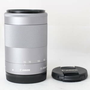 ☆良品☆ Canon 望遠ズームレンズ EF-M55-200mm F4.5-6.3 IS STM(シルバー) ミラーレス専用 EF-M55-200ISSTMSL キヤノン #2194