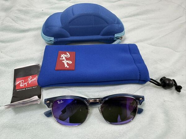 美品 ケース 収納袋付 Ray-Ban レイバン 正規品 サングラス Clubmaster Junior RJ9050S ジュニア AVIATOR KIDS 子供用 キッズ アビエーター