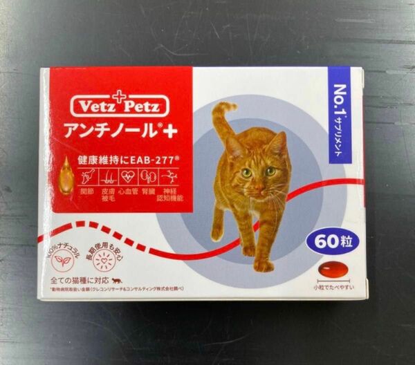 アンチノールプラス　猫　60粒×1箱