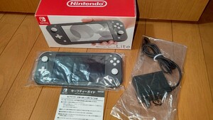 1円スタート　中古　ニンテンドースイッチライト　Nintendo Switch Lite　グレイ　Gray　HDH-S-GAZAA