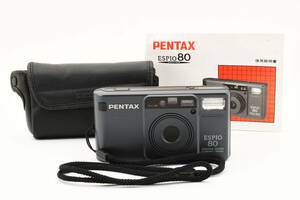 ★極上品 / 動作保証★ PENTAX ペンタックス ESPIO 80 コンパクトフィルムカメラ ★ 説明書つき 【OperationConfirmed】 #1555