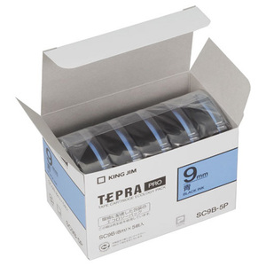 4971660766949 PRO tape eko pack color blue [5 piece insertion ] office equipment label lighter Tepra tape King Jim SC9B-5P