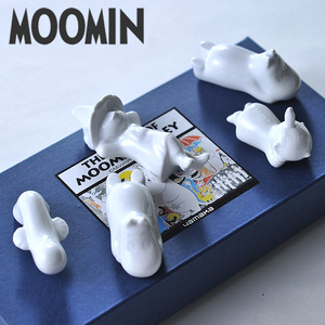 【新品】未使用　 MOOMIN ムーミン谷の仲間たち 箸置き 北欧 ムーミン 箸置き 5個セット　陶器製　フローレン　