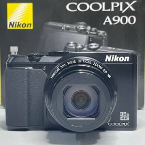 【動作OK】 Nikon COOLPIX A900 ブラック コンパクトデジタルカメラ ニコン クールピクス 若干難あり