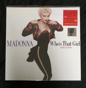 Madonna / Who's That Girl (Super Club Mix) 35th ANIVERSARY LIMITED EDITION OF RED VINYL 赤レコード マドンナ フーズ ザット ガール