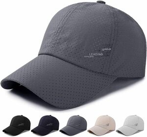 [MOWO] メッシュキャップ メンズ 通気性 速乾・UVカット 夏 紫外線対策 日除け 軽薄帽子 軽量 ランニング ゴルフ ジョ