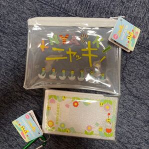即日発送 ニャッキ ビニールポーチ クリアケース