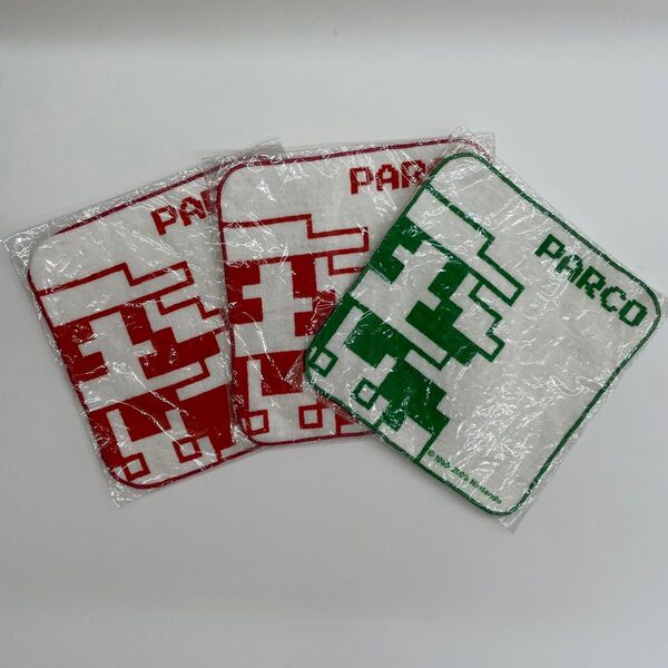 新品 未使用 非売品 SUPER MARIO × PARCO ハンドタオル 3枚セット Nintendo パルコ コラボ品