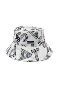 * Pearly Gates Random Logo print hat < free size > white *