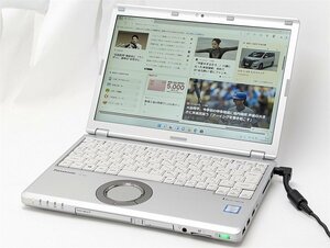 激安 高速SSD 中古美品 ノートパソコン Windows11 Office Panasonic CF-SZ6RDQVS 第7世代Core i5 メモリ8GB 無線 Bluetooth カメラ 保証付