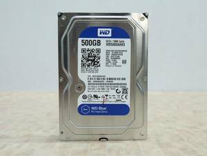 ∨ 500GB｜SATA 外付け ハードディスク 3.5インチ｜Western Digital ウェスタンデジタル WD5000AAKX 内蔵 HDD｜ フォーマット済み ■N7469