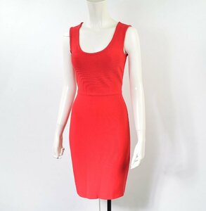 3034-24H0101★BCBGマックスアズリア★バックジップストレッチドレス / ワンピース XS レッド 赤 ビーシービージー 中厚