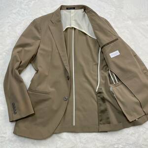 MACKINTOSH PHILOSOPHY マッキントッシュフィロソフィー トロッター テーラード ジャケット アンコン ストレッチ ベージュ 40R L 春夏