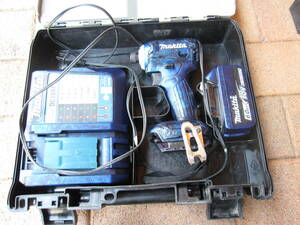  Makita impact driver TD171D case charger battery original painting * candy - blue all operation verification ending 