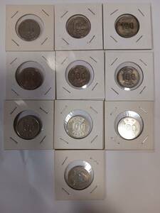 100円　硬貨　昭和34年　10枚　コインホルダーにて保管。