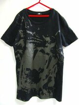 f5302n オニツカタイガー onitsuka tiger プリントTシャツ　黒_画像1