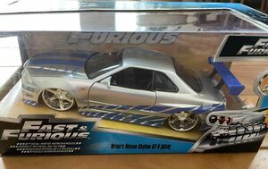 Jada toys Brian's NISSAN Skyline(R34) 1/24 ワイルドスピード(FAST&FURIOUS)