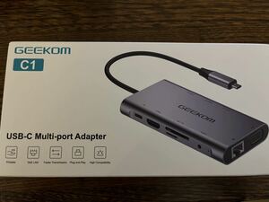GEEKOM 10-IN-1アルミニウム合金 USBハブ スプリッター