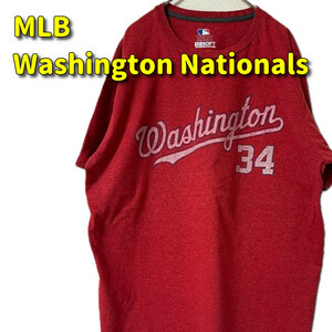 MLB　ワシントンナショナルズ　Tシャツ 古着 半袖Tシャツ アメカジ ビンテージ 90s L USA古着　メジャーリーグ 
