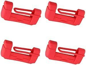 YFFSFDC silicon seat belt cover & buckle cover 3 color scratch prevention ... car supplies ( red 4 piece set 